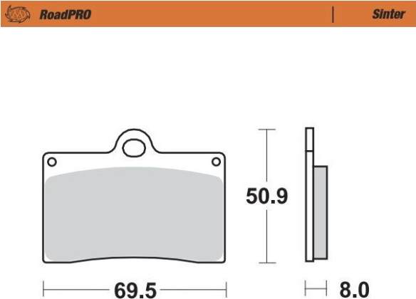 Placute Frana Roadpro Sinder Front 402001