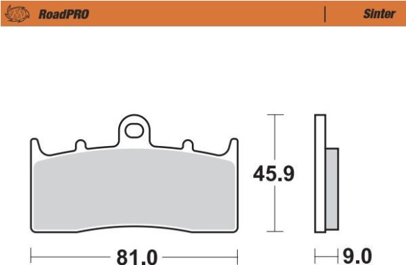 Placute Frana Roadpro Sinder Front 405901