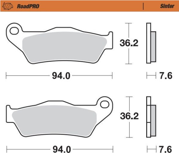 Placute Frana Roadpro Sinder Front 403201