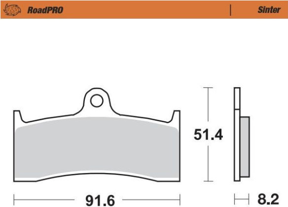 Placute Frana Roadpro Sinder Front 403501