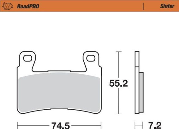 Placute Frana Roadpro Sinder Front 405001