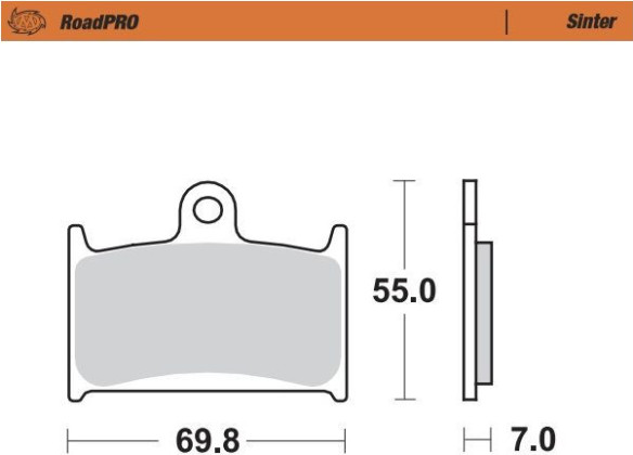 Placute Frana Roadpro Sinder Front 409601