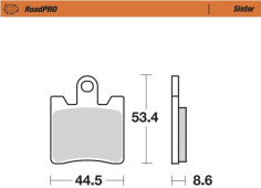 Placute Frana Roadpro Sinder Front 405301