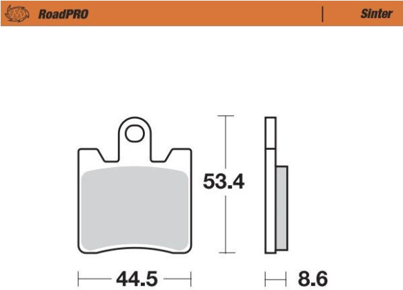 Placute Frana Roadpro Sinder Front 405301