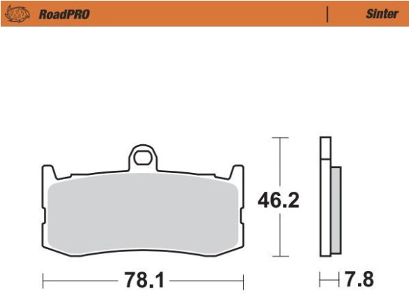 Placute Frana Roadpro Sinder Front 407301