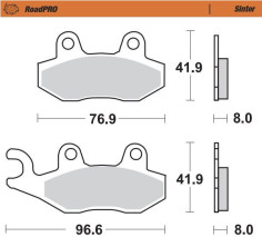 Placute Frana Roadpro Sinder Front 410501