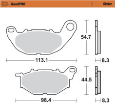 Placute Frana Roadpro Sinder Front 412501