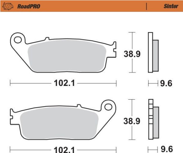 Placute Frana Roadpro Sinder Front 402601