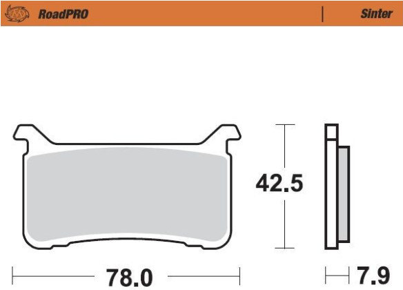 Placute Frana Roadpro Sinder Front 413101