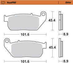 Placute Frana Roadpro Sinder Front 410401
