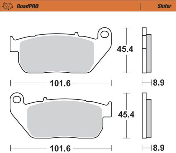 Placute Frana Roadpro Sinder Front 410401
