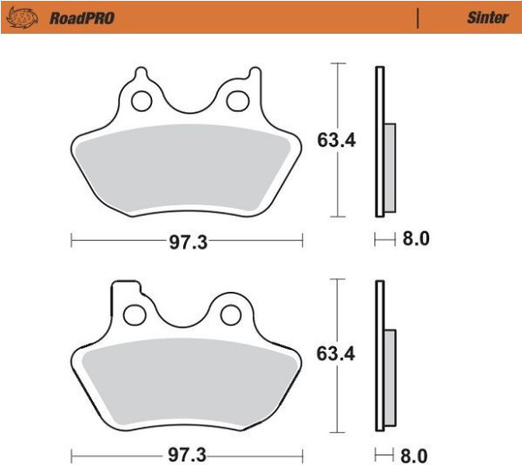 Placute Frana Roadpro Sinder Front 411901