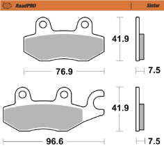 Placute Frana Roadpro Sinder Front 413701