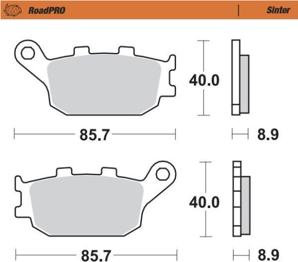 Placute Frana Roadpro Sinder Rear 403102
