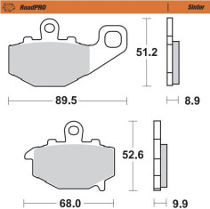 Placute Frana Roadpro Sinder Rear 403702