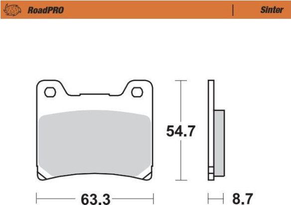 Placute Frana Roadpro Sinder Rear 401802