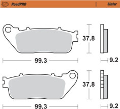 Placute Frana Roadpro Sinder Rear 407202