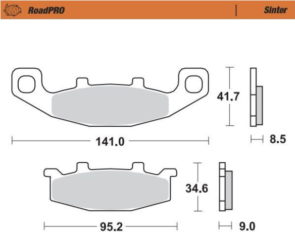 Placute Frana Roadpro Sinder Rear 402102