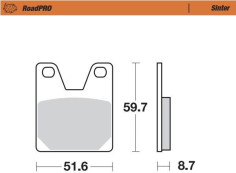 Placute Frana Roadpro Sinder Rear 404902