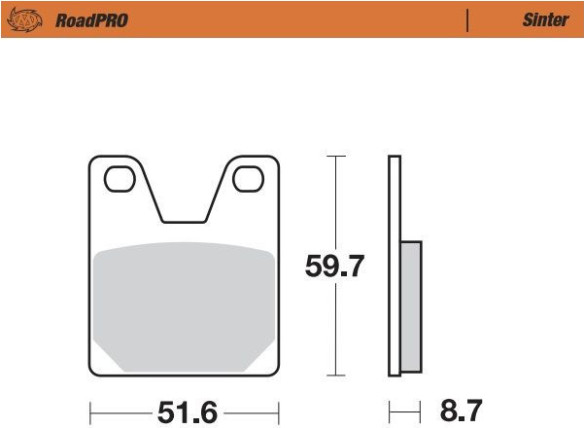 Placute Frana Roadpro Sinder Rear 404902