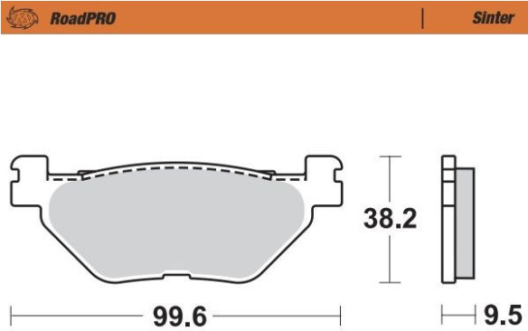 Placute Frana Roadpro Sinder Rear 405802