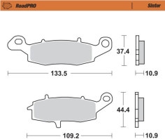 Placute Frana Roadpro Sinder Rear 410902