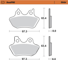 Placute Frana Roadpro Sinder Rear 411902