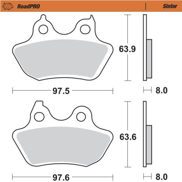 Placute Frana Roadpro Sinder Rear 412002