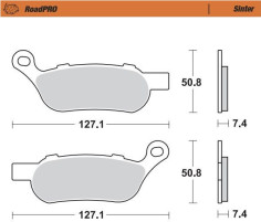 Placute Frana Roadpro Sinder Rear 412102