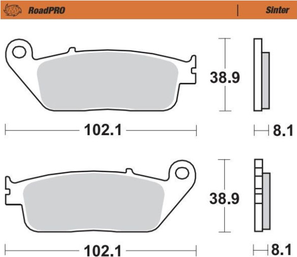 Placute Frana Roadpro Sinter Scooter 400703