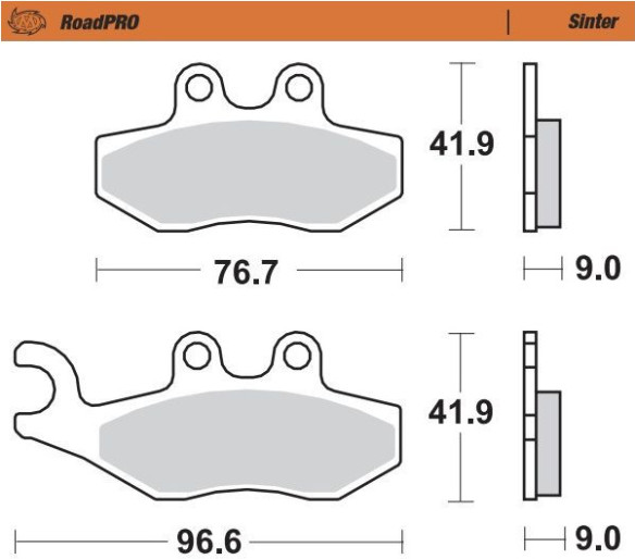 Placute Frana Roadpro Sinter Scooter 400403