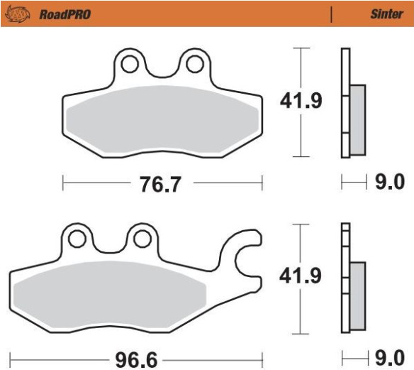 Placute Frana Roadpro Sinter Scooter 400903