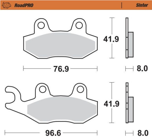 Placute Frana Roadpro Sinter Scooter 401303