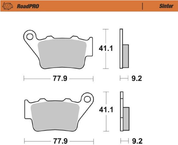 Placute Frana Roadpro Sinter Scooter 413403