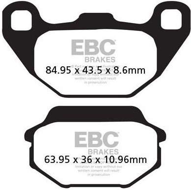 Placute Frana Carbon Scooter SFAC305