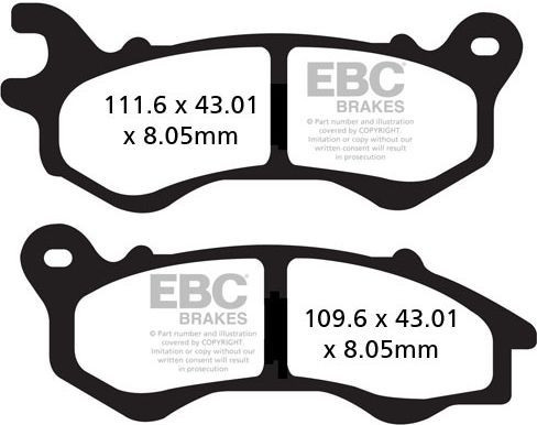 Placute Frana Carbon Scooter SFAC603