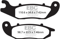 Placute Frana Carbon Tt Dirt FA465TT