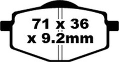 Placute Frana Carbon Tt Dirt FA101TT