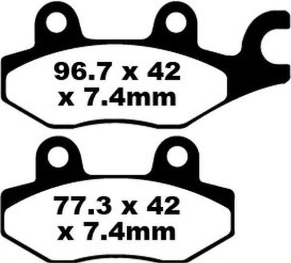 Placute Frana Carbon Tt Dirt FA165TT
