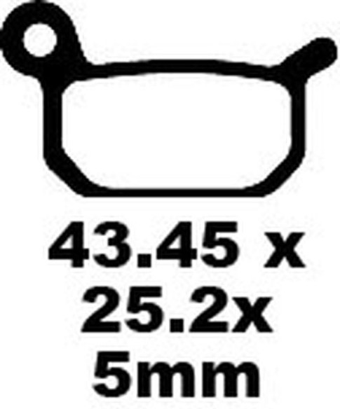 Placute Frana Carbon Tt Dirt FA325TT