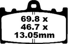 Placute Frana Carbon Tt Dirt FA366TT