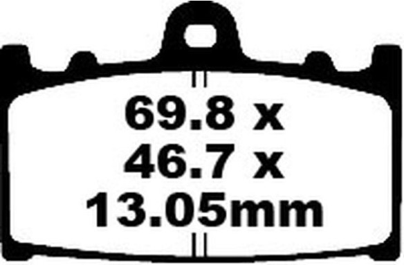 Placute Frana Carbon Tt Dirt FA366TT
