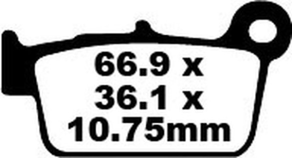 Placute Frana Carbon Tt Dirt FA367TT
