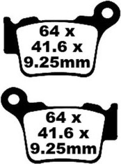 Placute Frana Carbon Tt Dirt FA368TT