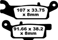 Placute Frana Carbon Tt Dirt FA444TT