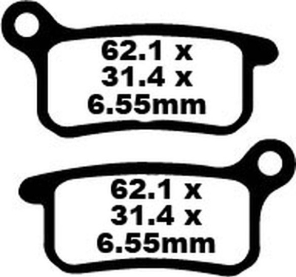 Placute Frana Carbon Tt Dirt FA357TT