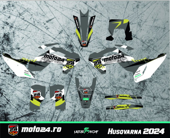 Kit Stickere Moto24 Racing 2024 TBI Husqvarna
