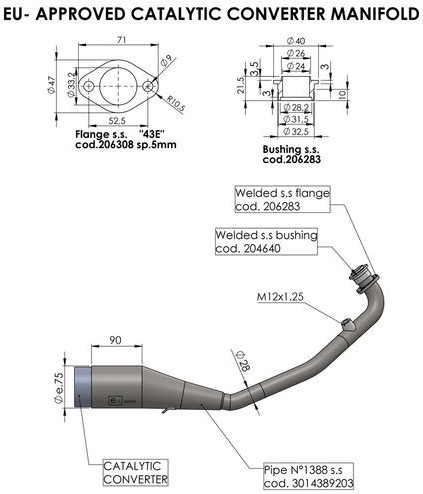Galerie Evacuare Manifold Honda 16056