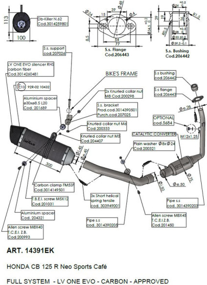 Evacuare Completa EVO CB HONDA 14391EK