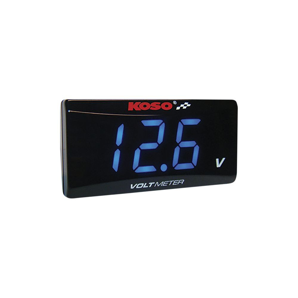 Voltmetru Subtire Blue BA024B00 | KOSO NORTH AMERICA 22120311 - Moto24